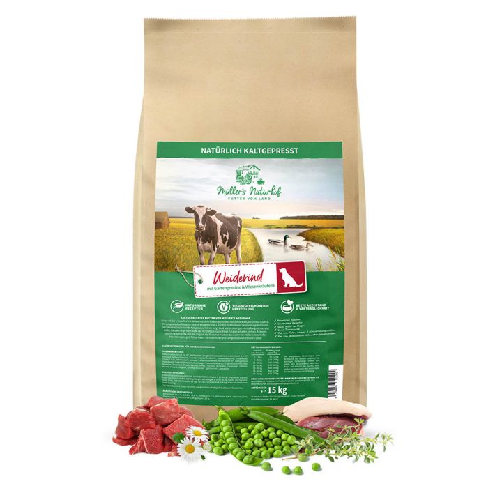 petspremium Müller’s Naturhof Weiderind Traditionell Trockenfutter 15 kg