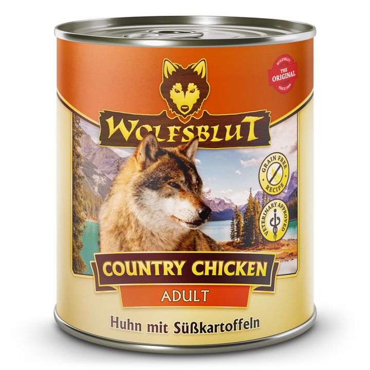 petspremium Wolfsblut Country Chicken - Huhn mit Süßkartoffeln Adult Nassfutter 6 x 800 g Bis zu 55% Rabatt