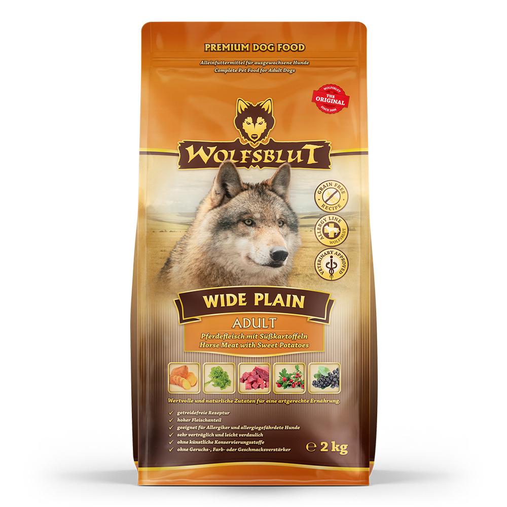 petspremium Wolfsblut Wide Plain - Pferdefleisch und Süßkartoffel Adult Trockenfutter 3 x 2 kg 50% Rabatt mit kostenlosem Versand