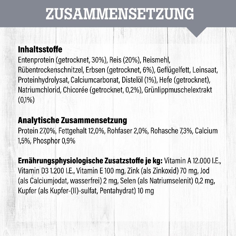 petspremium daily choice Ente und Reis mit Erbsen Sensitiv Trockenfutter 15 kg Meist gekauft