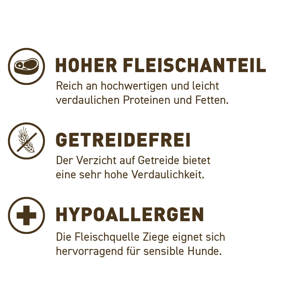 petspremium Wildes Land Ziege mit Distelöl PUR Adult Nassfutter 6 x 800 g Weihnachtsangebot