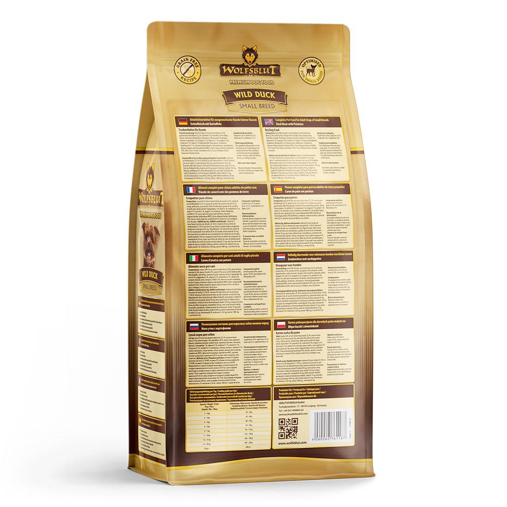 petspremium Wolfsblut Wild Duck - Ente und Kartoffel Small Breed Trockenfutter 3 x 2 kg JETZT KAUFEN