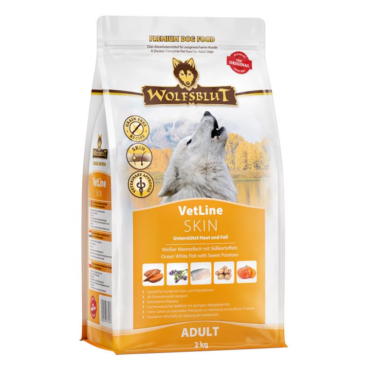 petspremium Wolfsblut Skin VetLine Trockenfutter 4 x 2 kg