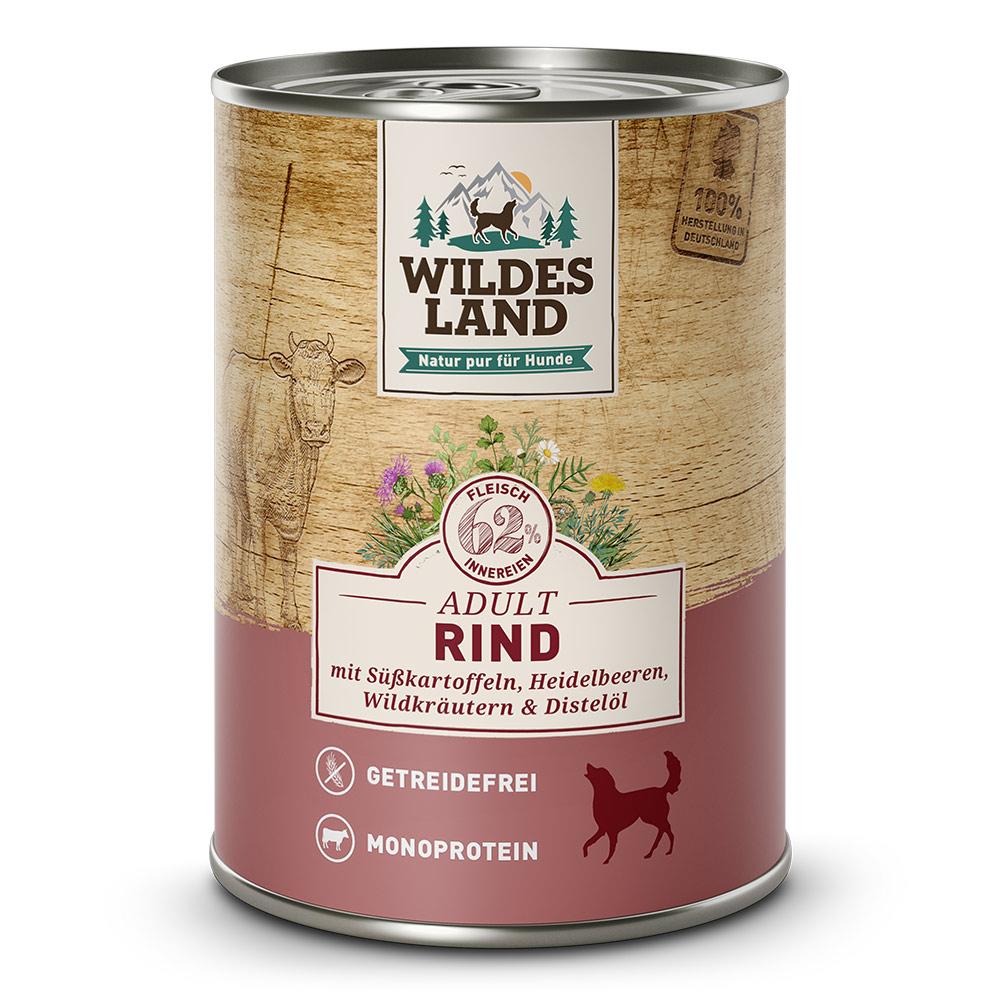 petspremium Wildes Land Rind mit Süßkartoffeln Heidelbeeren Wildkräutern und Distelöl Classic Adult Nassfutter 6 x 400 g Verkauf