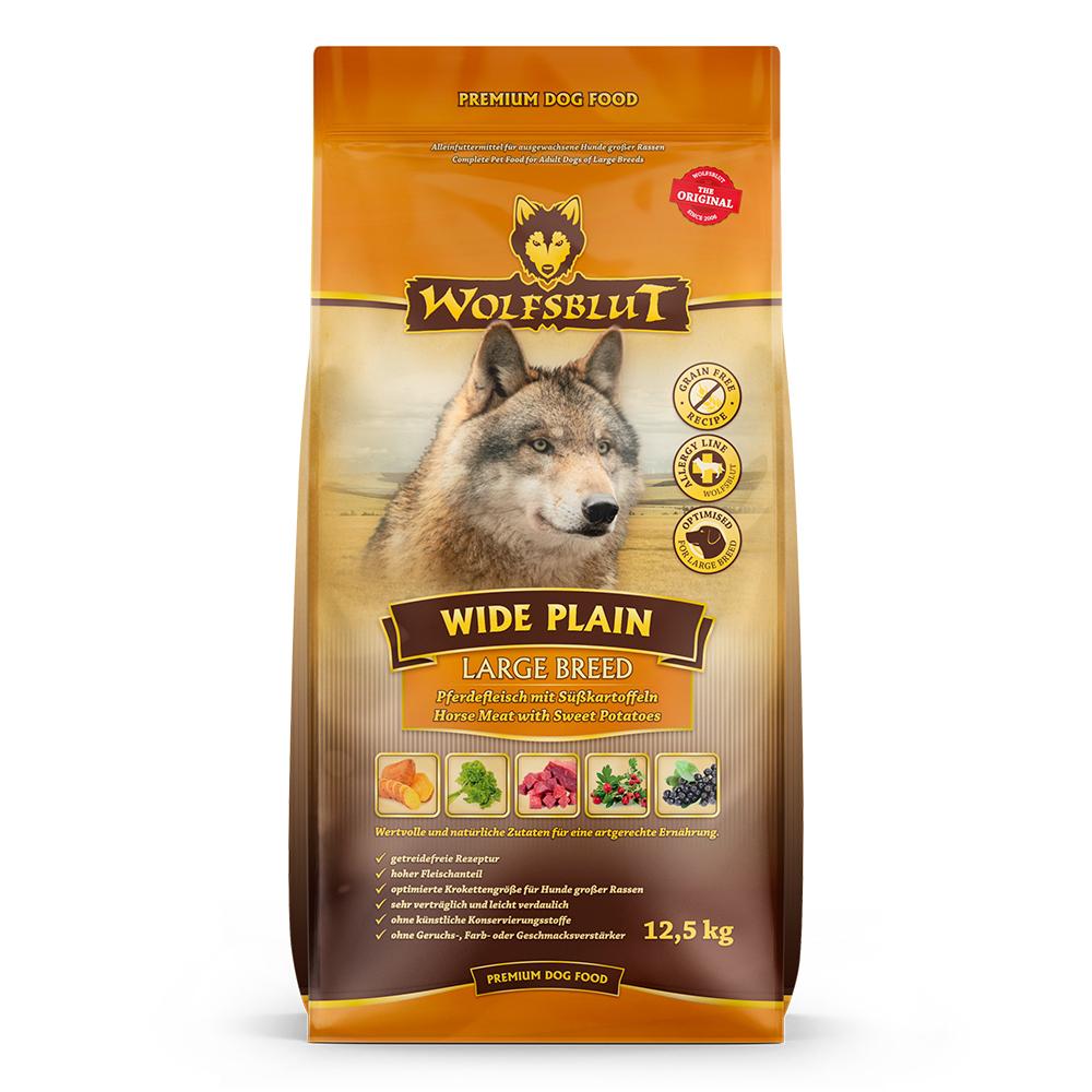 petspremium Wolfsblut Wide Plain - Pferdefleisch und Süßkartoffel Large Breed Trockenfutter 29 kg Blitzverkäufe