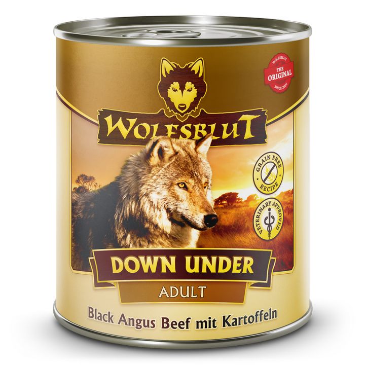 petspremium Wolfsblut Down Under - Black Angus Beef mit Kartoffeln Adult Nassfutter 36 x 800 g Kostenloser Versand