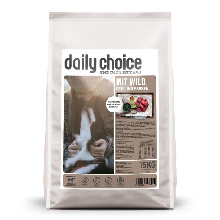 petspremium daily choice mit Wild Reis und Erbsen Basic Trockenfutter 2 x 15 kg Flash Sale