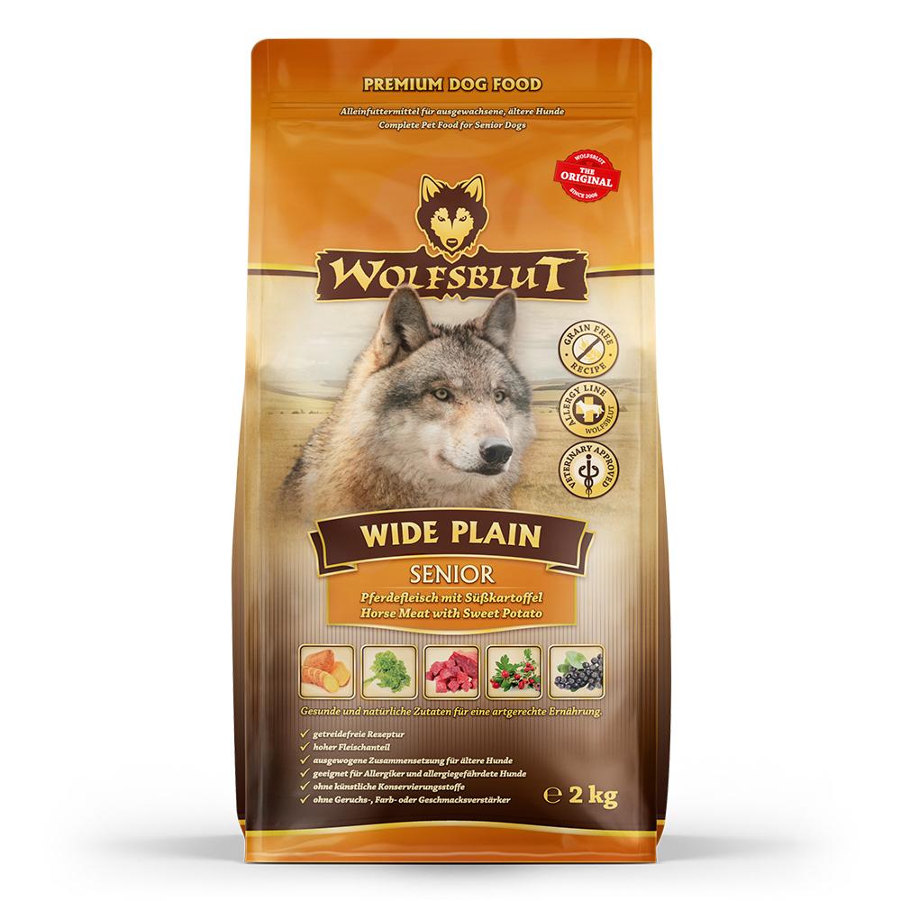 petspremium Wolfsblut Wide Plain - Pferdefleisch und Süßkartoffel Senior Trockenfutter 3 x 2 kg Weihnachtsangebot