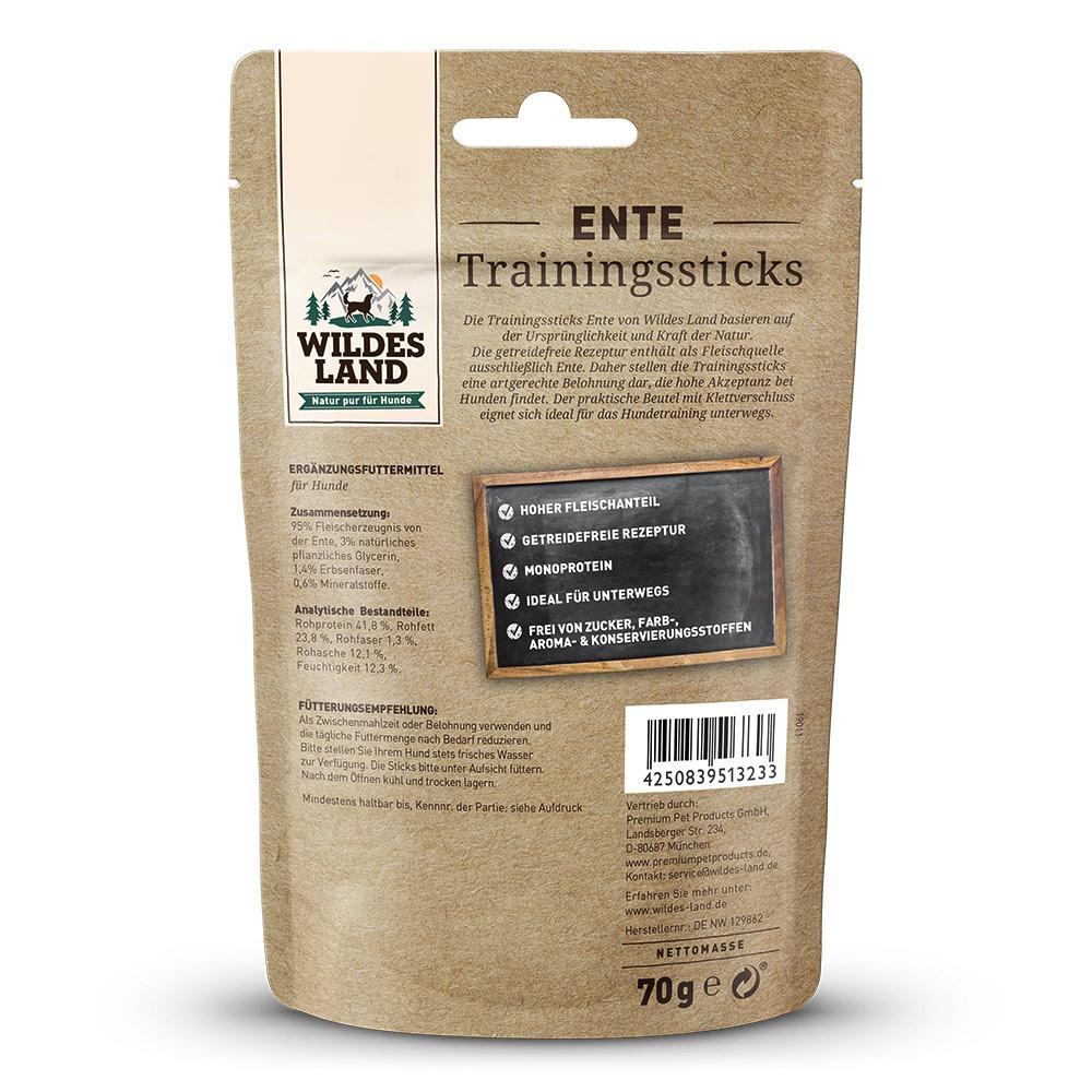 petspremium Wildes Land Ente Trainingssticks Snack 8 x 70 g Bis zu 50% Rabatt