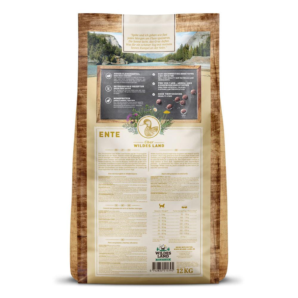 petspremium Wildes Land Ente mit Kartoffeln und Wildkräutern Classic Adult Trockenfutter 30 kg Sonderangebot der Fabrik