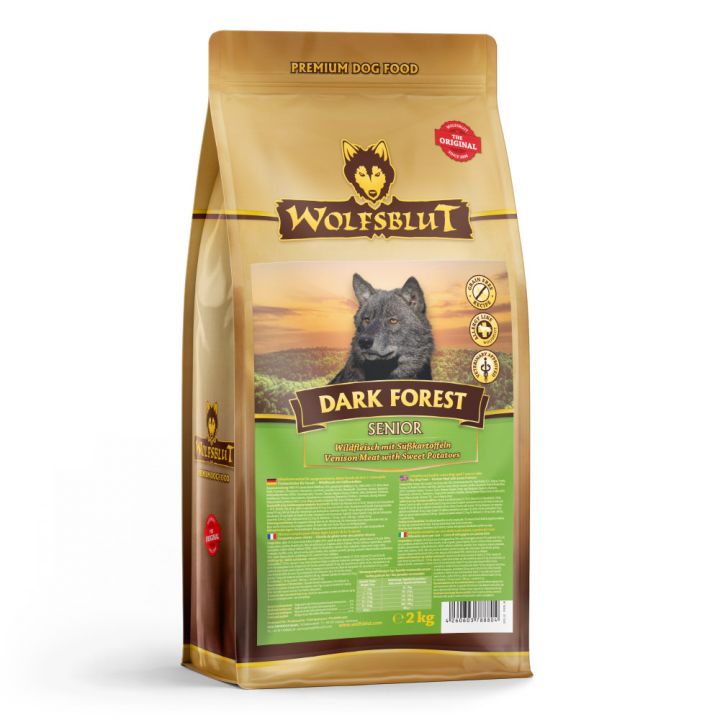 petspremium Wolfsblut Dark Forest - Wild und Süßkartoffel Senior Trockenfutter 2 kg Valentinstagsangebot