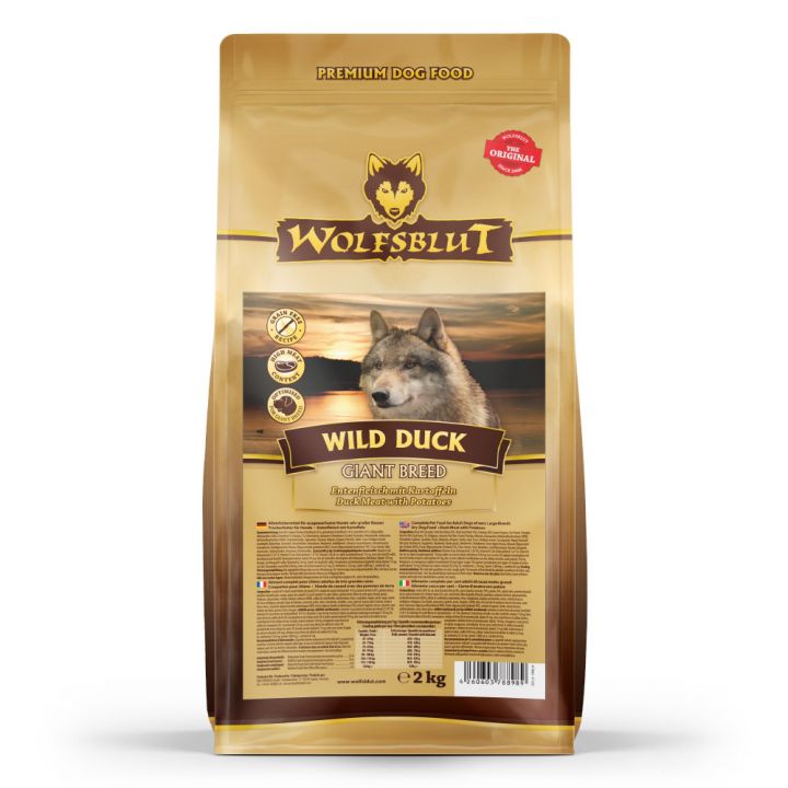 petspremium Wolfsblut Wild Duck - Ente und Kartoffel Giant Trockenfutter 3 x 2 kg Räumungsverkauf