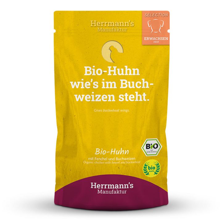 petspremium Herrmann's Bio Huhn mit Fenchel und Buchweizen Selection Adult Nassfutter 30 x 150 g Wochenangebot