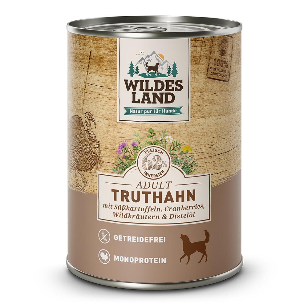 petspremium Wildes Land Truthahn mit Süßkartoffel Cranberries Wildkräutern und Distelöl Classic Adult Nassfutter 6 x 400 g Bis zu 50% Rabatt