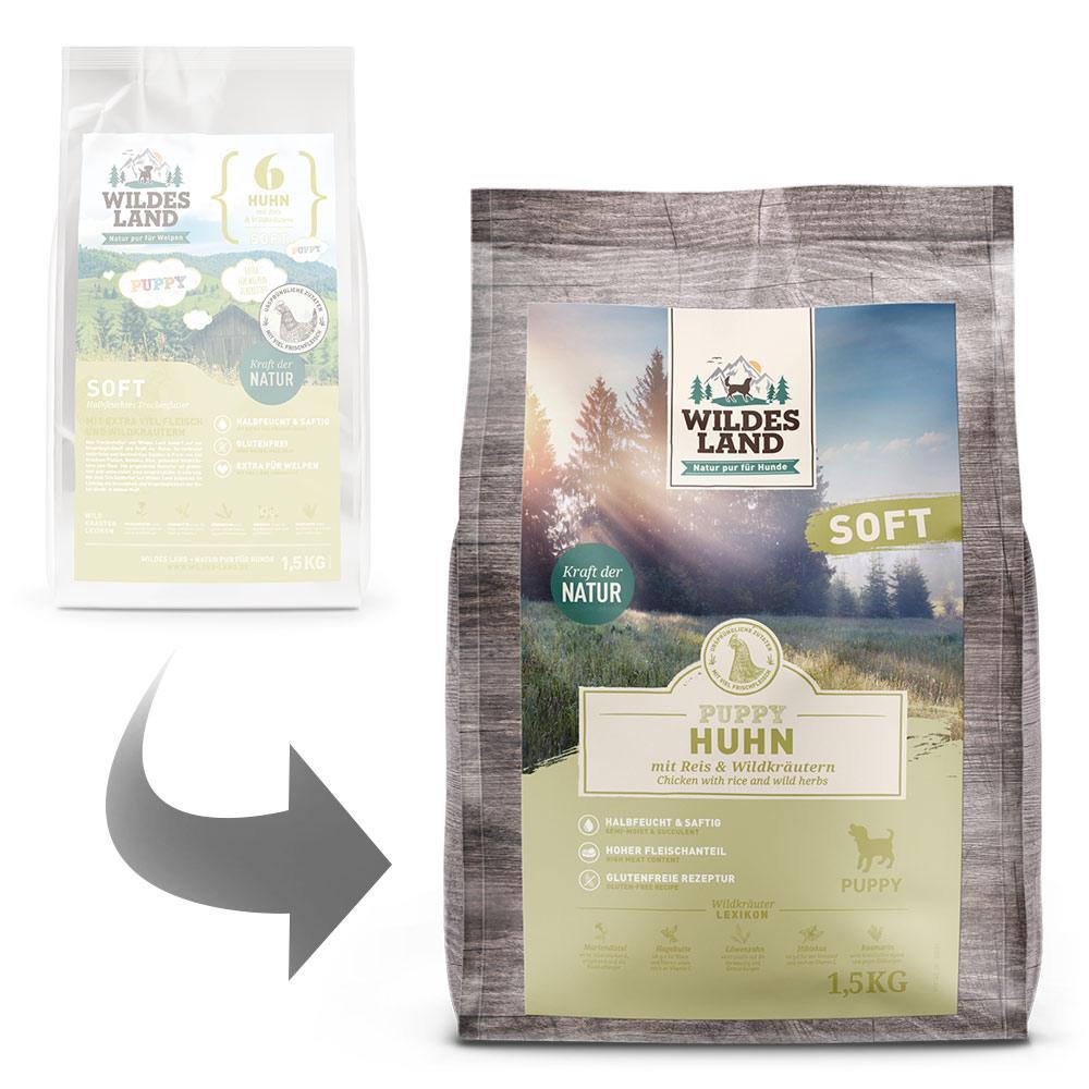 petspremium Wildes Land Huhn mit Reis und Wildkräutern Soft Puppy Trockenfutter 3 x 5 kg Super Rabatt