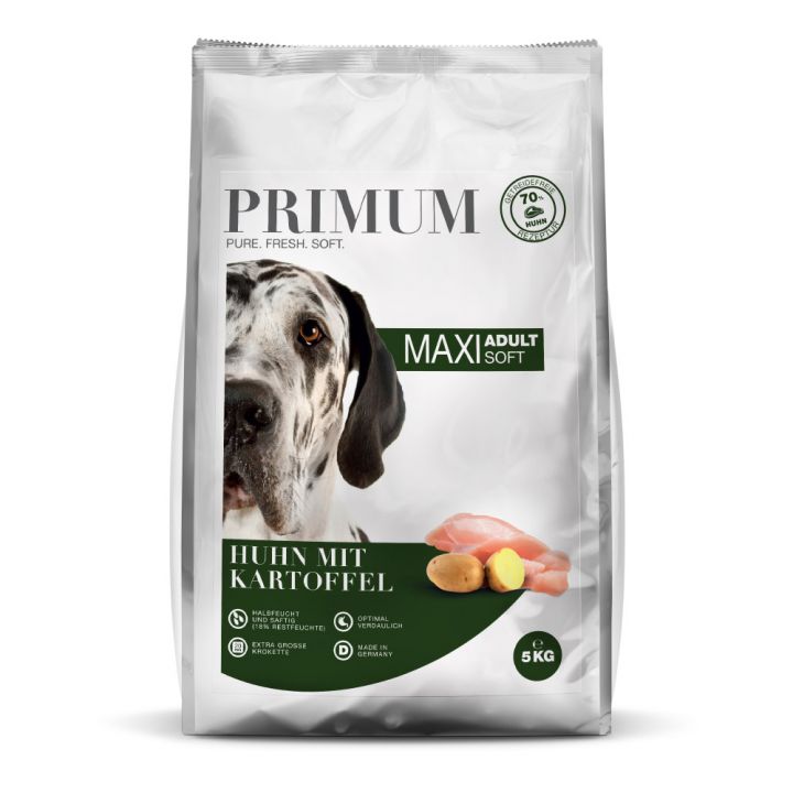 petspremium Primum MAXI Huhn mit Kartoffel Soft Trockenfutter 5 kg