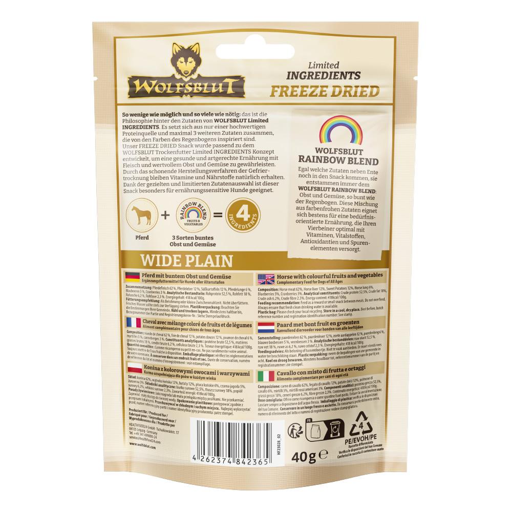 petspremium Wolfsblut Limited INGREDIENTS Wide Plain 7 x 40 g Rabatt