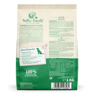 petspremium Müller’s Naturhof Rind und Ente Klassik Trockenfutter 10 x 1 kg Begrenztes Angebot
