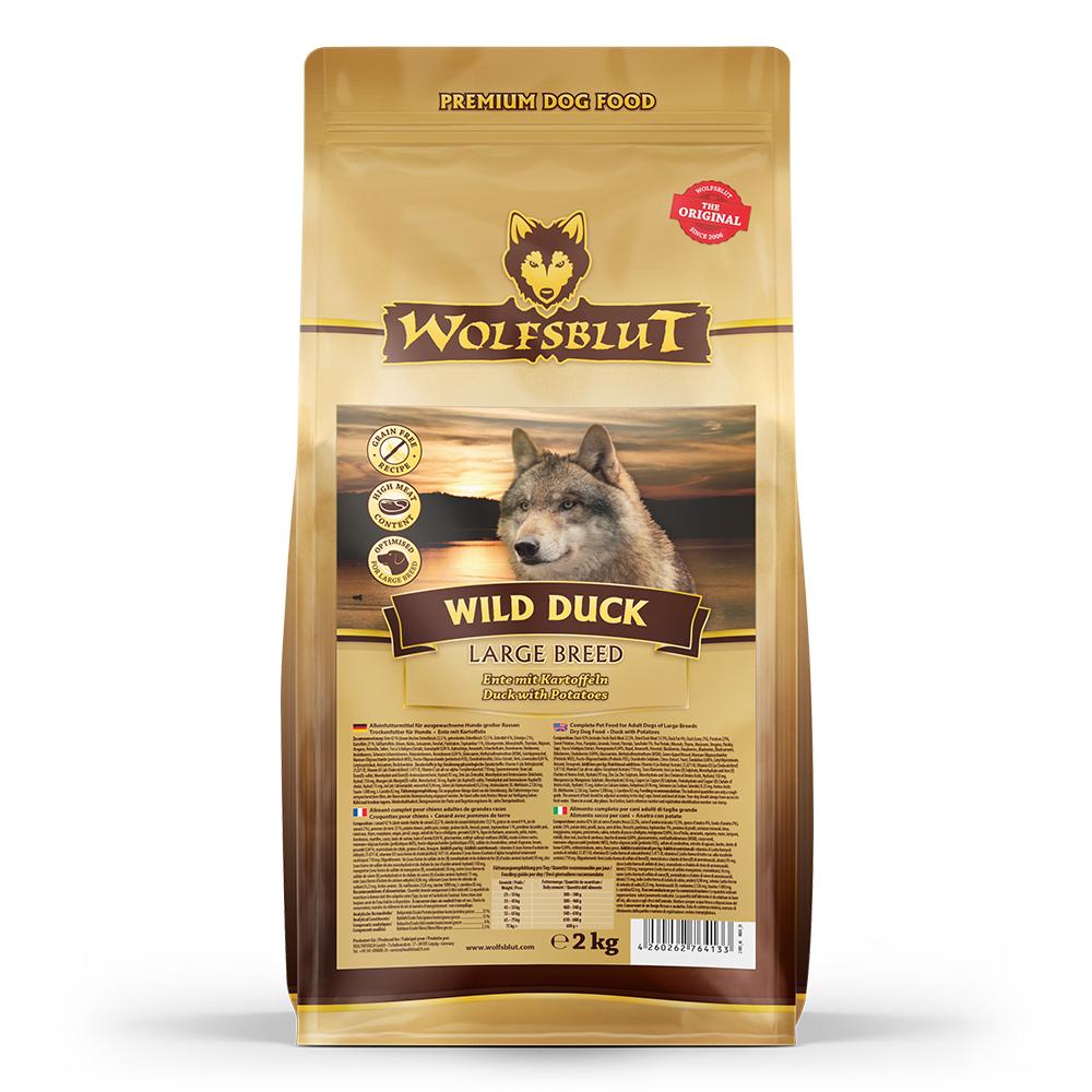 petspremium Wolfsblut Wild Duck - Ente und Kartoffel Large Breed Trockenfutter 2 kg Heißer Verkauf