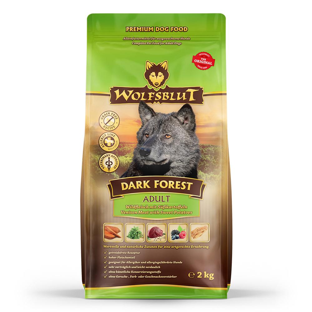 petspremium Wolfsblut Dark Forest - Wild und Süßkartoffel Adult Trockenfutter 2 kg Kauf eins, bekomm eins gratis