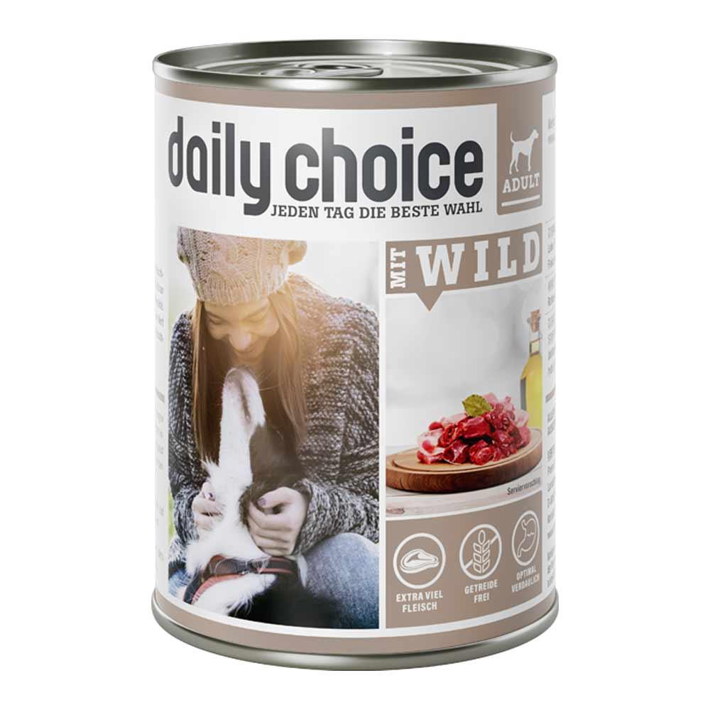 petspremium daily choice mit Wild Nassfutter 24 x 400 g Tiefpreis