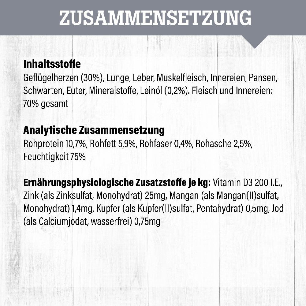 petspremium daily choice mit Geflügelherzen Nassfutter 6 x 800 g Bis zu 65% Rabatt