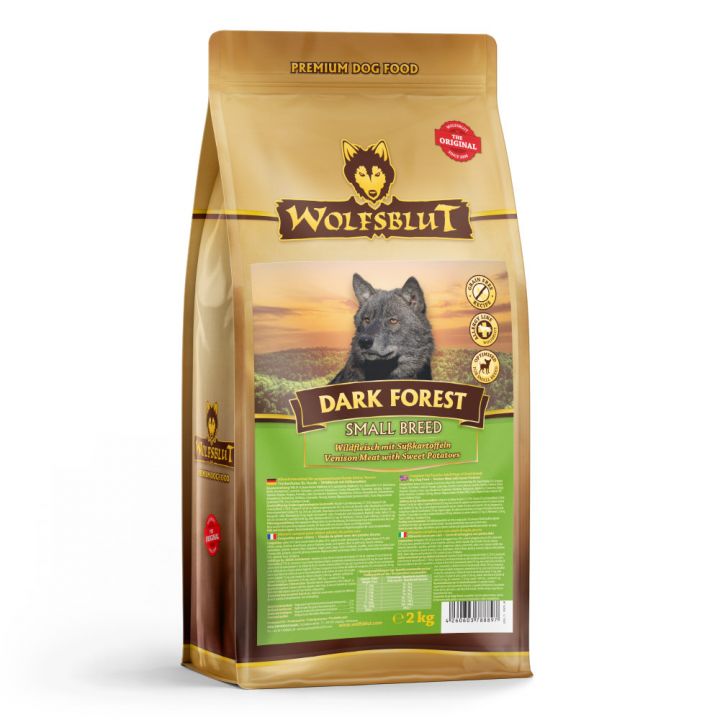 petspremium Wolfsblut Dark Forest - Wild und Süßkartoffel Small Breed Trockenfutter 2 kg