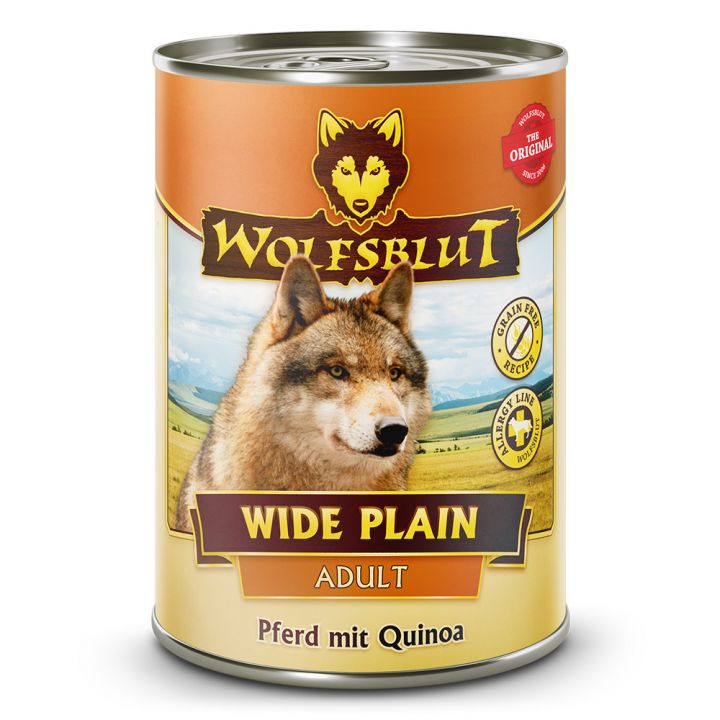 petspremium Wolfsblut Wide Plain Quinoa - Pferd mit Quinoa Adult Nassfutter 6 x 395 g