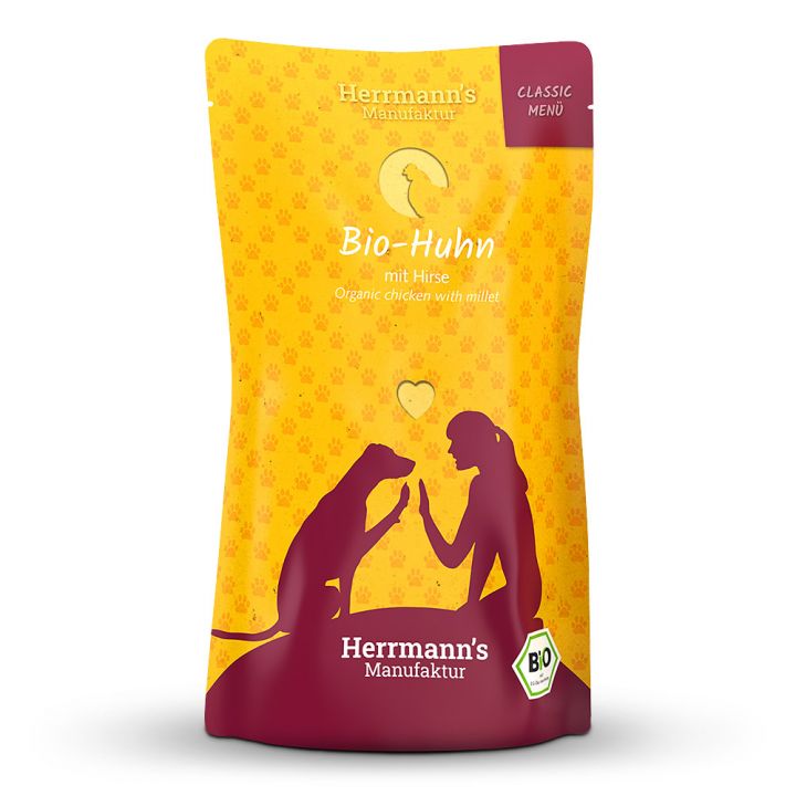 petspremium Herrmann's Bio-Huhn mit Hirse Classic Nassfutter 48 x 130 g Online