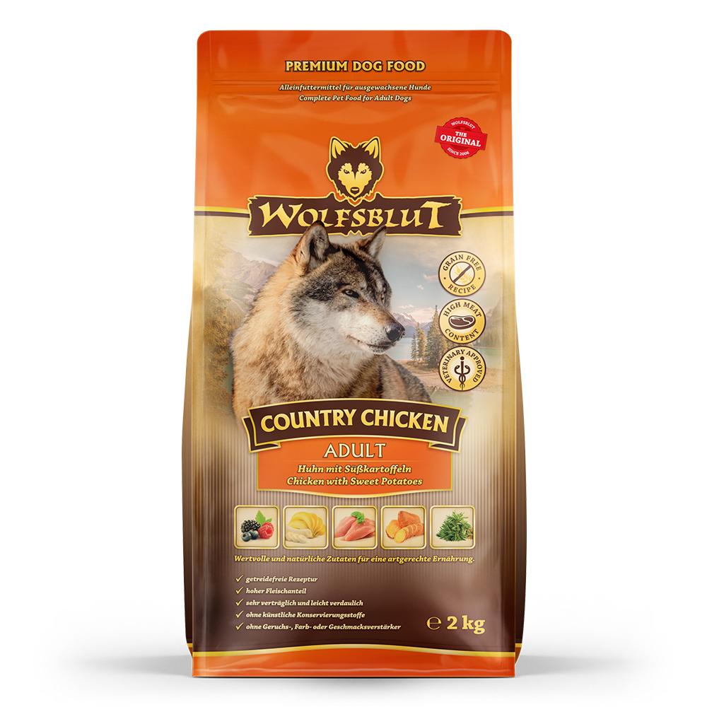petspremium Wolfsblut Country Chicken - Huhn und Süßkartoffeln Adult Trockenfutter 2 kg Blitzverkäufe