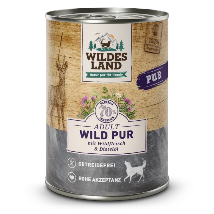 petspremium Wildes Land Wild mit Distelöl 6 x 400 g Kostenloser Versand