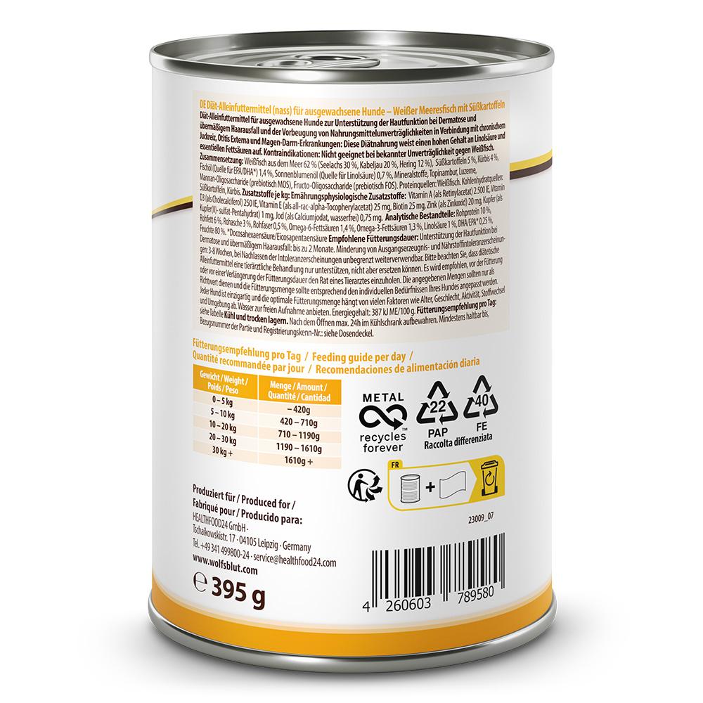 petspremium Wolfsblut Skin VetLine Nassfutter 6 x 395 g Valentinstagsangebot
