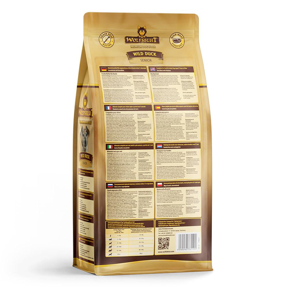 petspremium Wolfsblut Wild Duck - Ente und Kartoffel Senior Trockenfutter 2 kg Super Rabatt