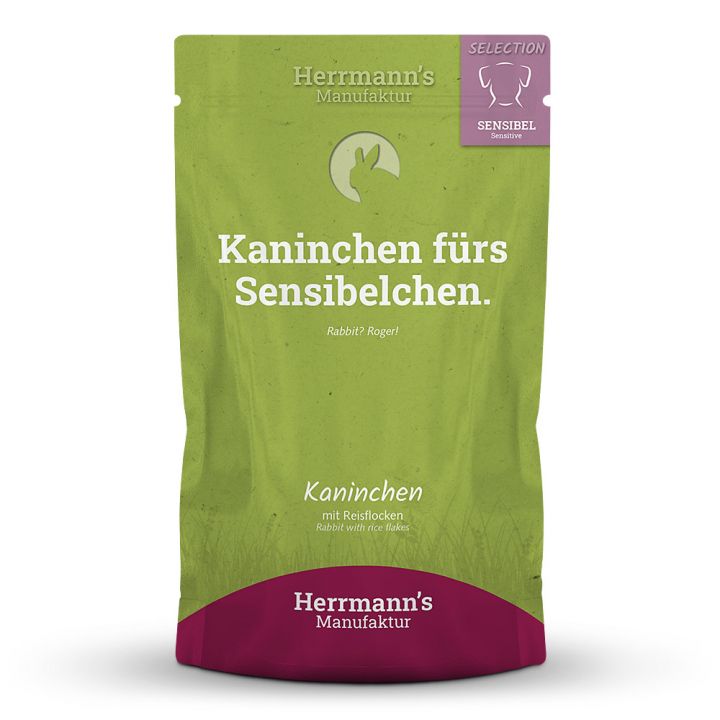 petspremium Herrmann's Kaninchen mit Reisflocken Selection Sensible Nassfutter 30 x 150 g 50% Rabatt für begrenzte Zeit
