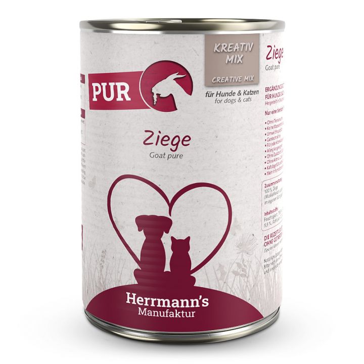 petspremium Herrmann's Kreativ-Mix Ziege Reinfleisch 6 x 400 g