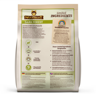 petspremium Wolfsblut Limited Ingredients Dark Forest - Wild und Süßkartoffel Adult Trockenfutter 1 kg Günstiger Verkauf