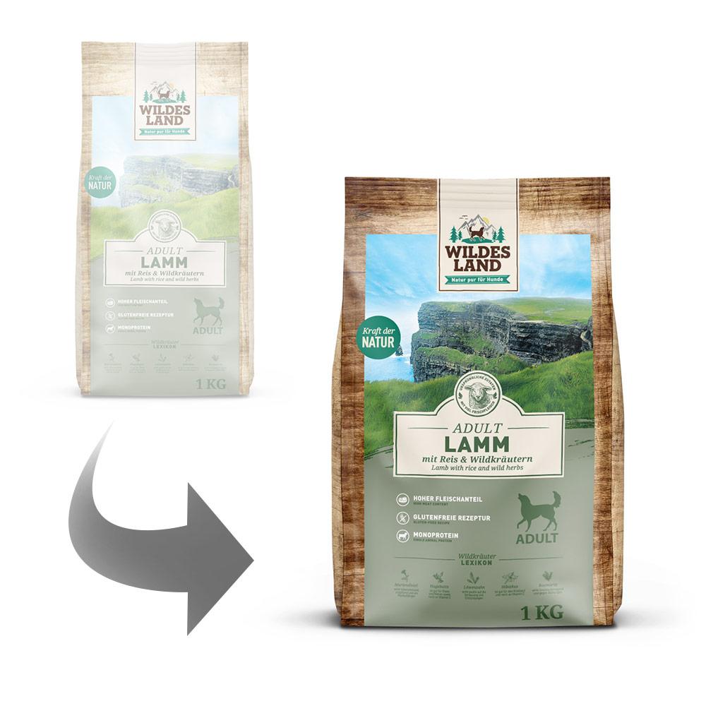 petspremium Wildes Land Lamm mit Reis und Wildkräutern Classic Adult Trockenfutter 4 x 1 kg Lagerräumung