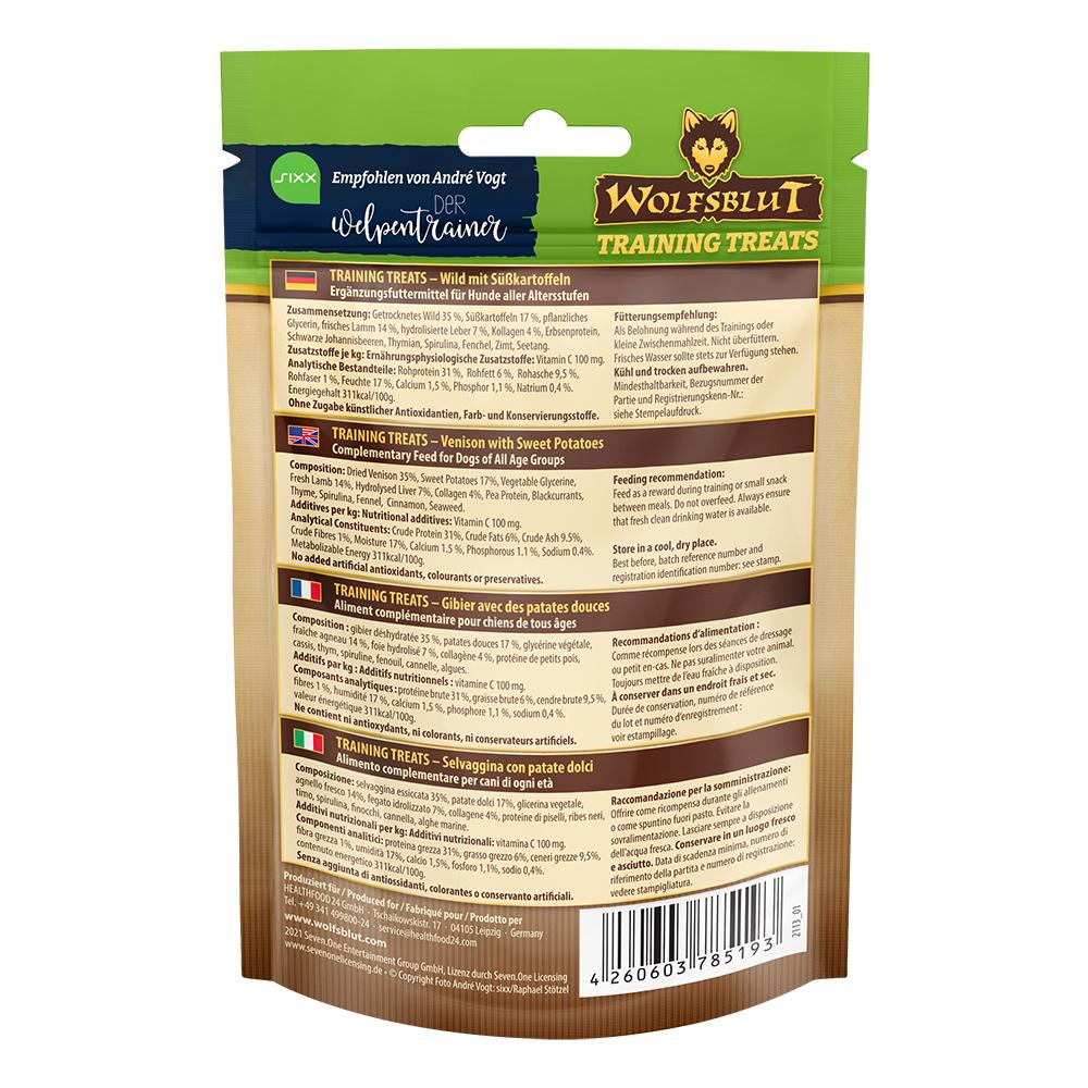 petspremium Wolfsblut Dark Forest - Wild und Süßkartoffel Training Treats Snack 70 g Tiefpreis