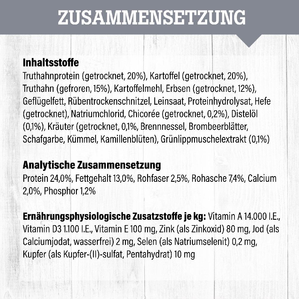 petspremium daily choice Truthahn mit Kartoffeln und Erbsen Grainfree Trockenfutter 4 x 1 5 kg Bis zu 60% Rabatt