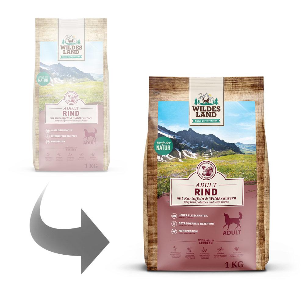 petspremium Wildes Land Rind mit Kartoffeln und Wildkräutern Classic Adult Trockenfutter 4 x 1 kg 50% Rabatt mit kostenlosem Versand