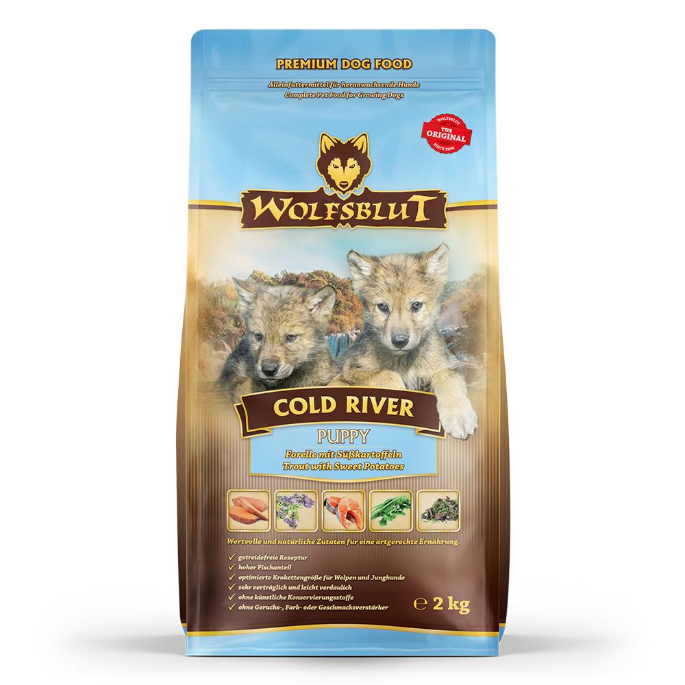 petspremium Wolfsblut Cold River - Forelle und Süßkartoffel Puppy Trockenfutter 2 kg Schlussverkauf