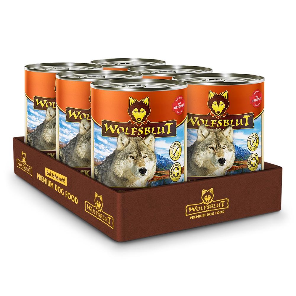 petspremium Wolfsblut Alaska Salmon - Lachs mit Kartoffeln Adult Nassfutter 6 x 395 g Fabrikpreis
