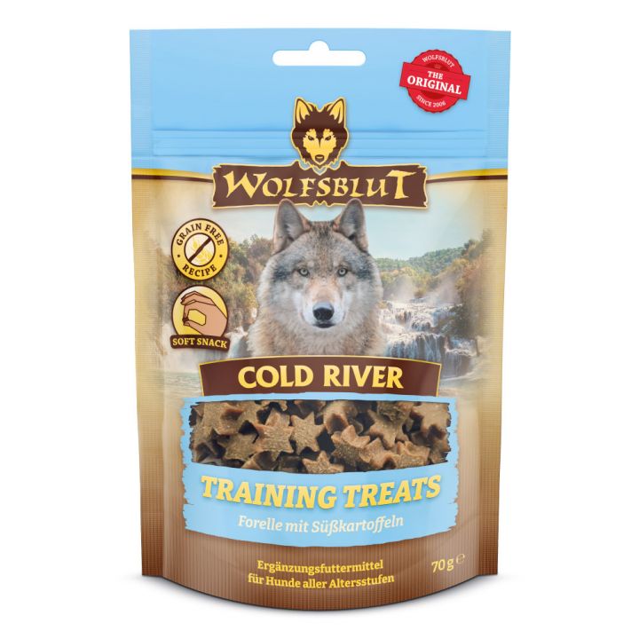 petspremium Wolfsblut Cold River - Forelle mit Süßkartoffel Training Treats Snack 7 x 70 g Preisnachlass