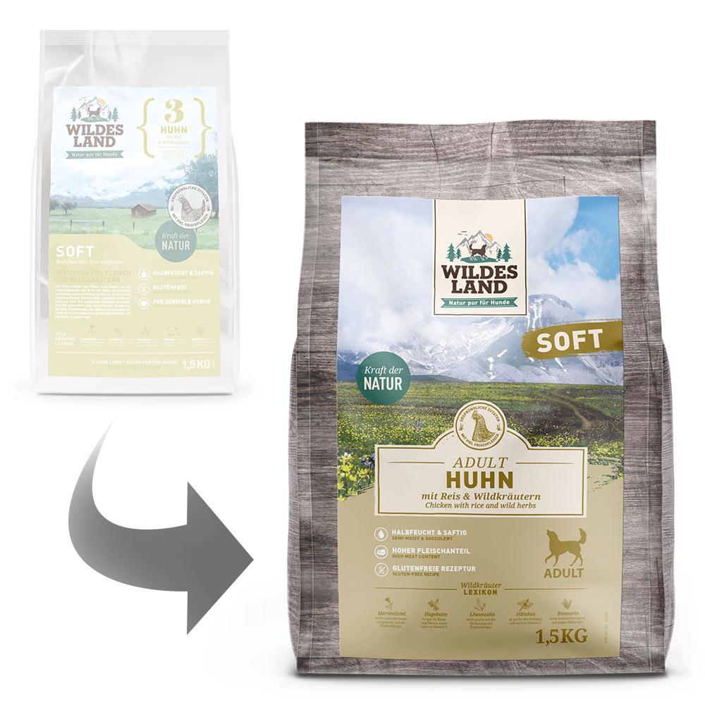 petspremium Wildes Land Huhn mit Reis und Wildkräutern Soft Adult Trockenfutter 1 5 kg Jubiläumsangebot