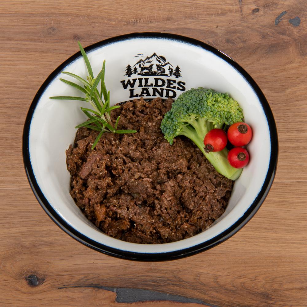 petspremium Wildes Land Kalb mit Brokkoli Hagebutte Wildkräutern und Distelöl Classic Adult Nassfutter 6 x 800 g Wochenangebot