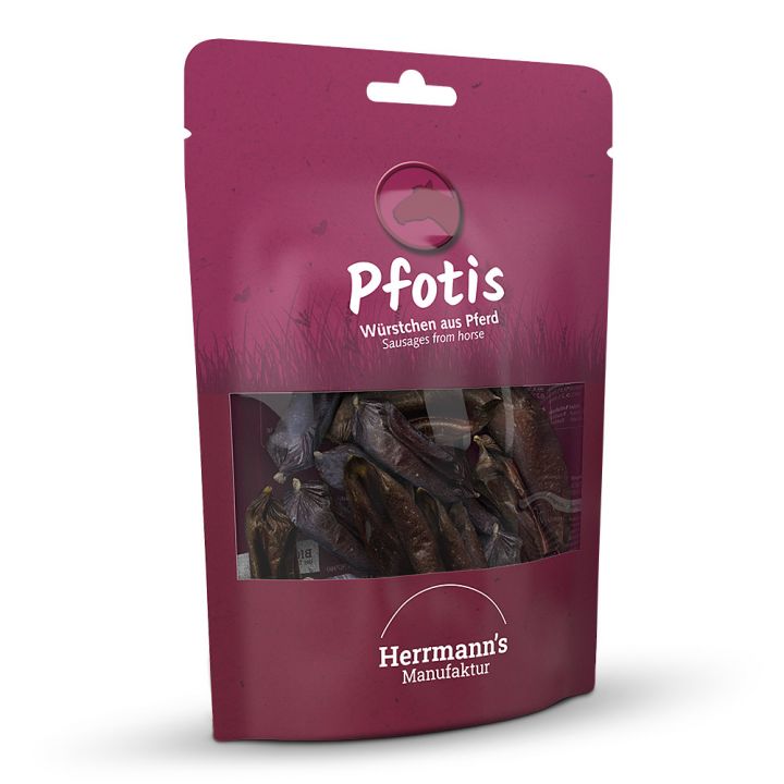 petspremium Herrmann's Pferdewürstchen Pfotis Snack 80 g