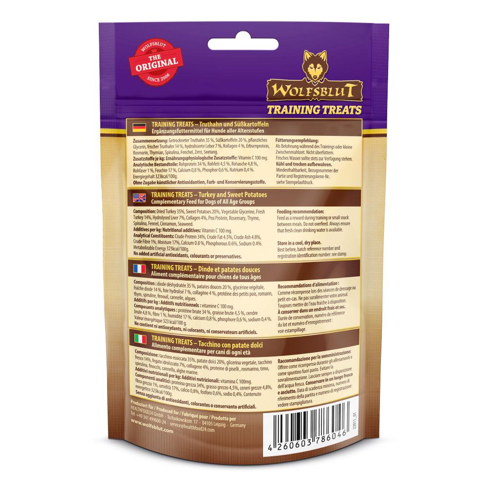 petspremium Wolfsblut Black Bird - Truthahn mit Süßkartoffel Training Treats Snack 70 g Outlet