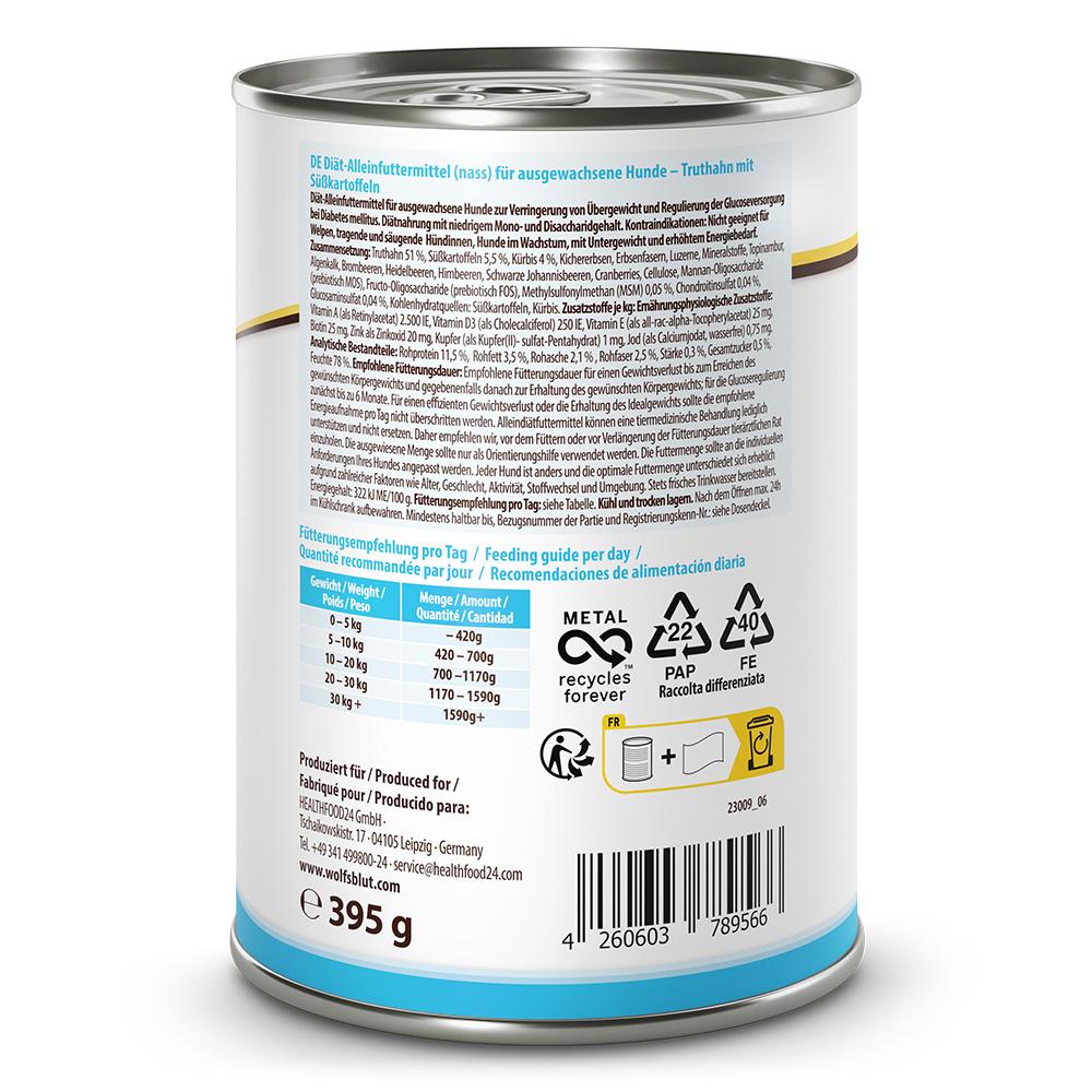 petspremium Wolfsblut Weight Management VetLine Nassfutter 6 x 395 g Kostenloser Versand