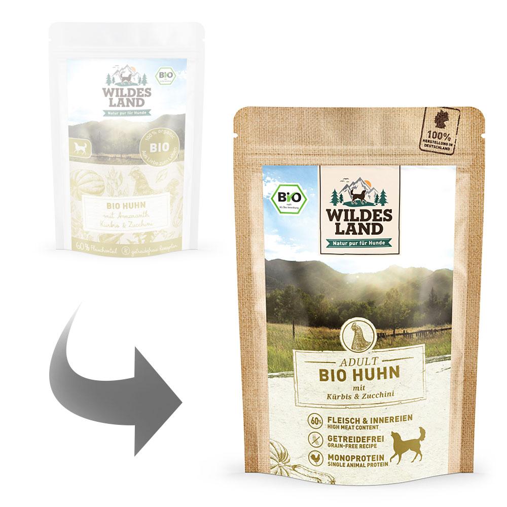 petspremium Wildes Land Huhn mit Kürbis & Zucchini BIO Adult Nassfutter 10 x 125 g Preisnachlass
