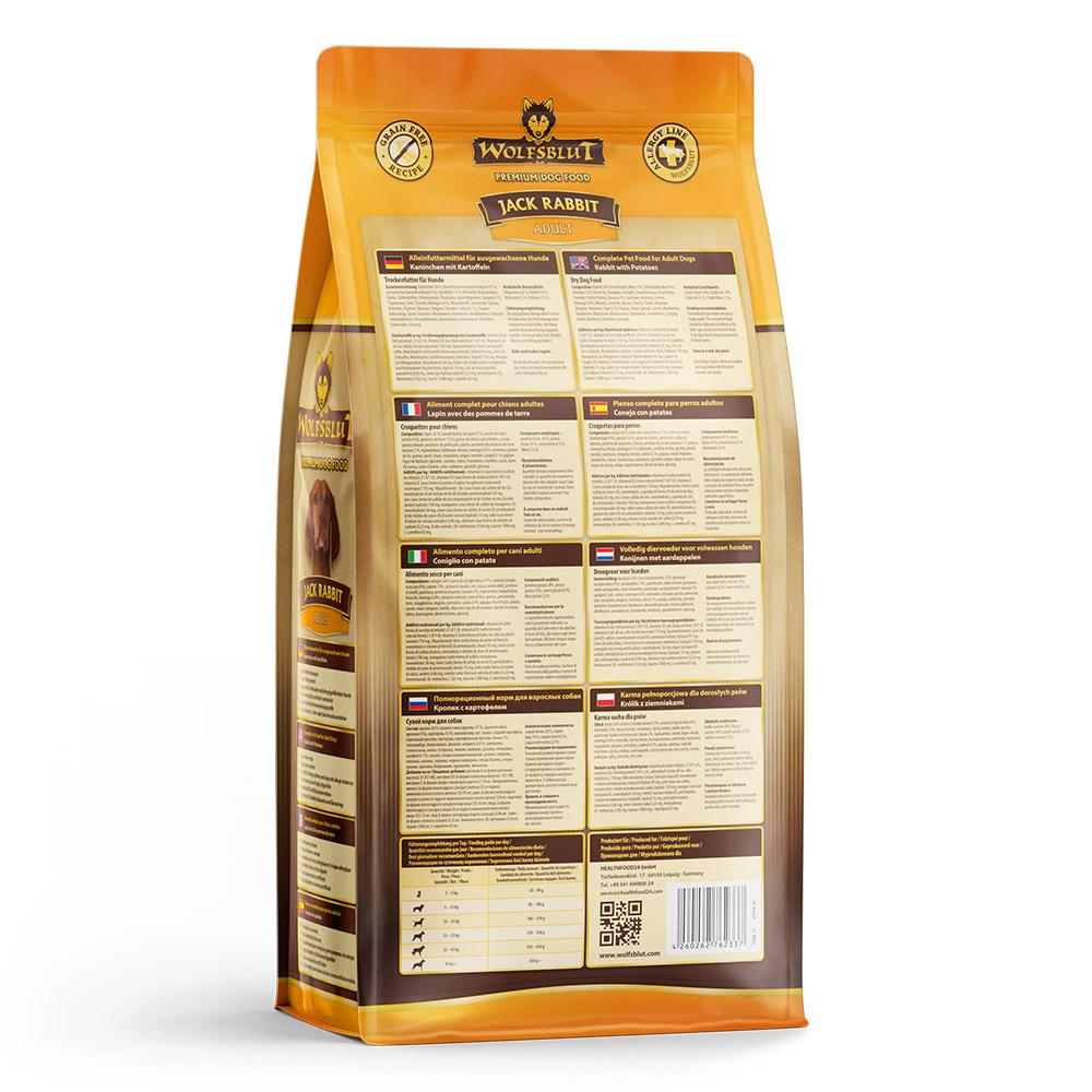 petspremium Wolfsblut Jack Rabbit - Kaninchen mit Kartoffeln Adult Trockenfutter 2 kg Lagerräumung